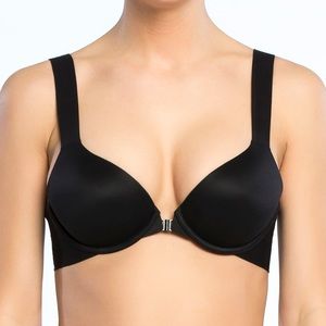 NWT Spanx Demi push-up front close bra black 34B